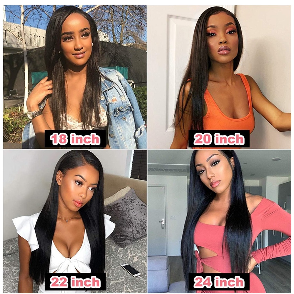 SOLD. 100% human hair 22inch straight lace wig - Picture 4 of 9
